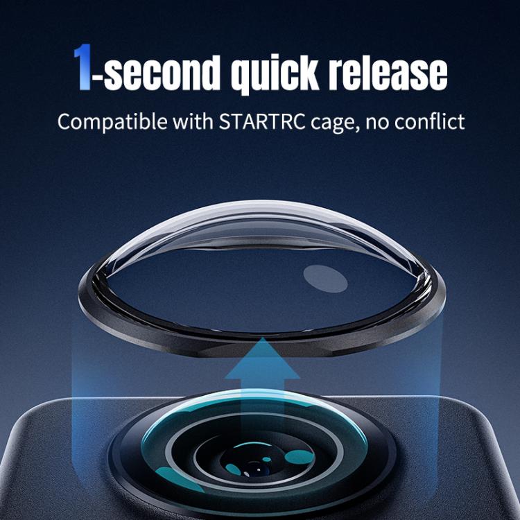 Lente Protector de STARTRC para DJI Osmo 360 (negro) — imagen 9
