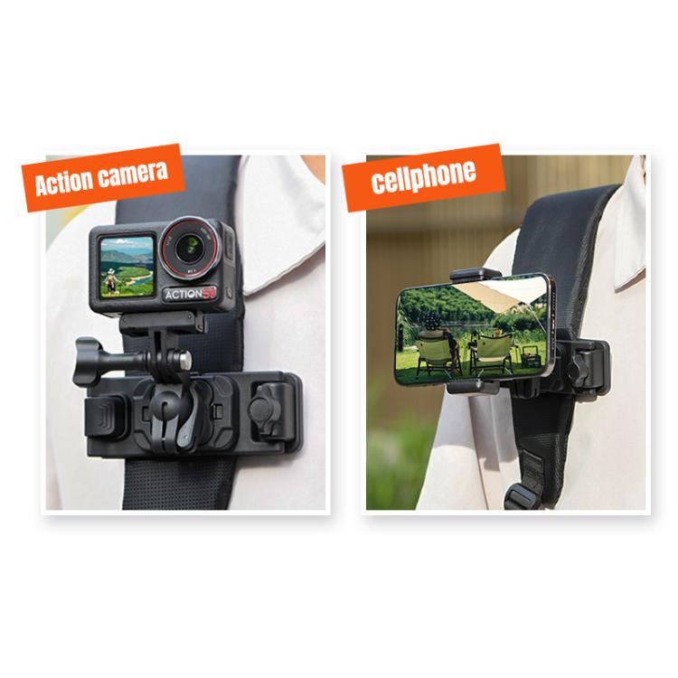 Soporte magnético para mochila STARTRC para cámaras de acción /GoPro para DJI Osmo 360 (negro) — imagen 14