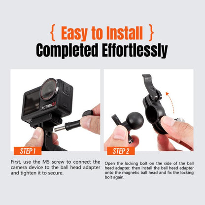 Soporte magnético para mochila STARTRC para cámaras de acción /GoPro para DJI Osmo 360 (negro) — imagen 15