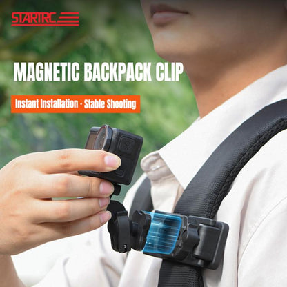 Soporte magnético para mochila STARTRC para cámaras de acción /GoPro para DJI Osmo 360 (negro) — imagen 3