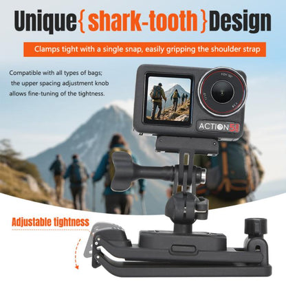 Soporte magnético para mochila STARTRC para cámaras de acción /GoPro para DJI Osmo 360 (negro) — imagen 7