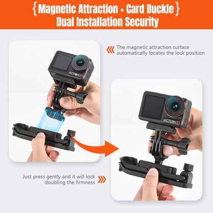 Soporte magnético para mochila STARTRC para cámaras de acción /GoPro para DJI Osmo 360 (negro) — imagen 8