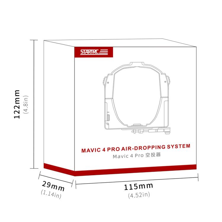 Soporte de expansión Lanzador parabólico con STARTRC para DJI Mavic 4 Pro (negro) — imagen 4