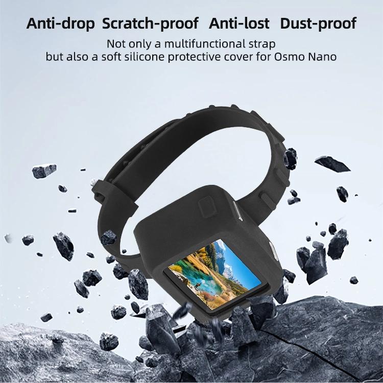 Correa de muñeca de expansión, funda protectora de silicona, correa para bicicleta, collar para gato (negro) — imagen 4