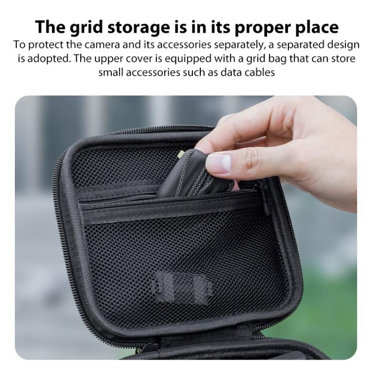 Bolsa de transporte portátil mini combo de PU (negra) para DJI Mini — imagen 4