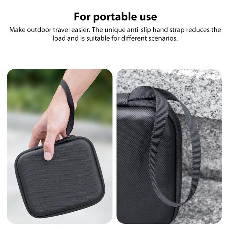 Bolsa de transporte portátil mini combo de PU (negra) para DJI Mini — imagen 5