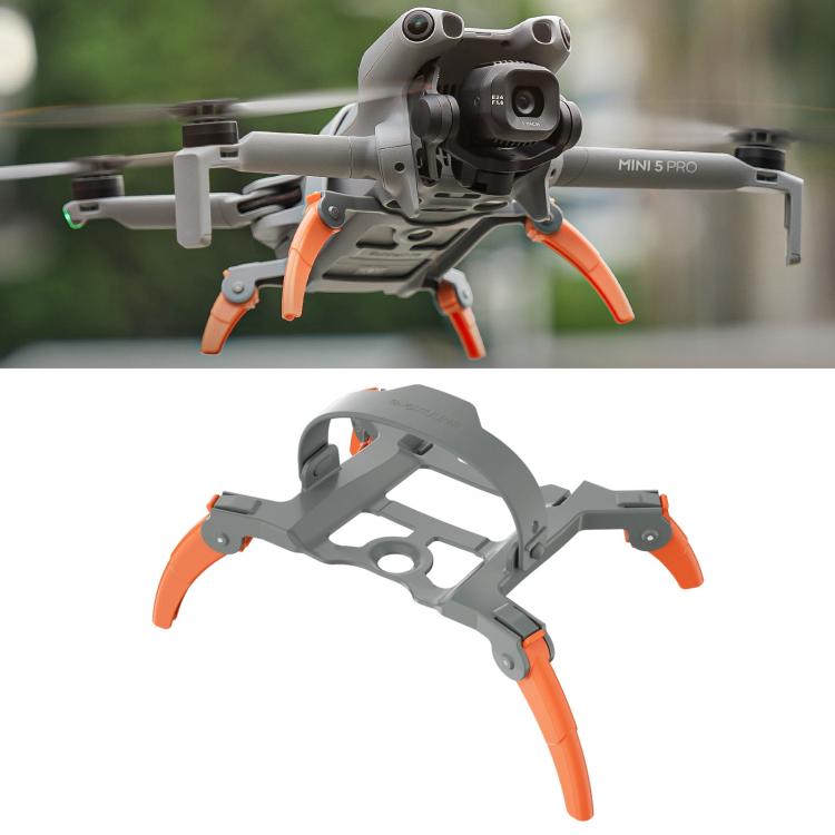 Soporte Extensiones de para tren de aterrizaje elevado Sunnylife para DJI Mini 5 Pro (gris-naranja)