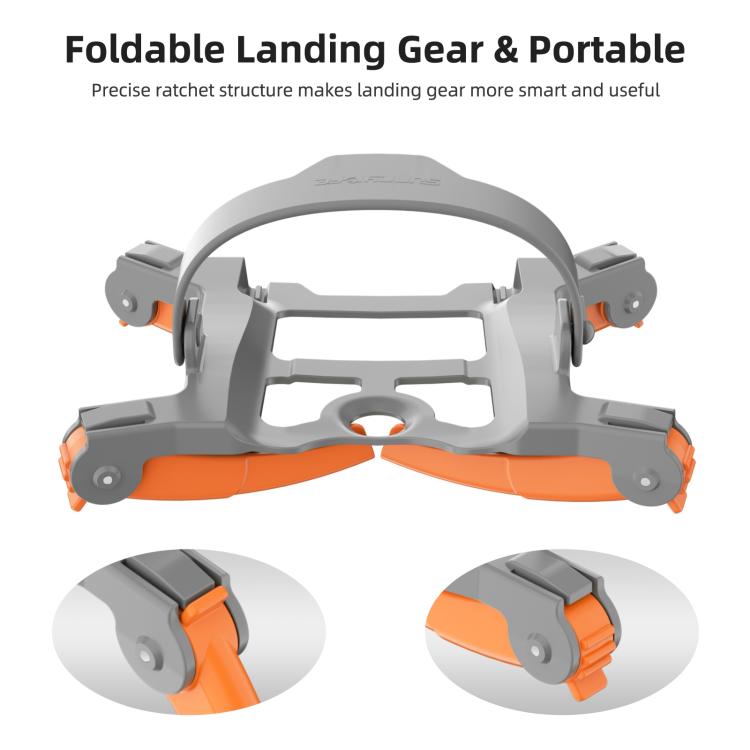 Soporte Extensiones de para tren de aterrizaje elevado Sunnylife para DJI Mini 5 Pro (gris-naranja) — imagen 12