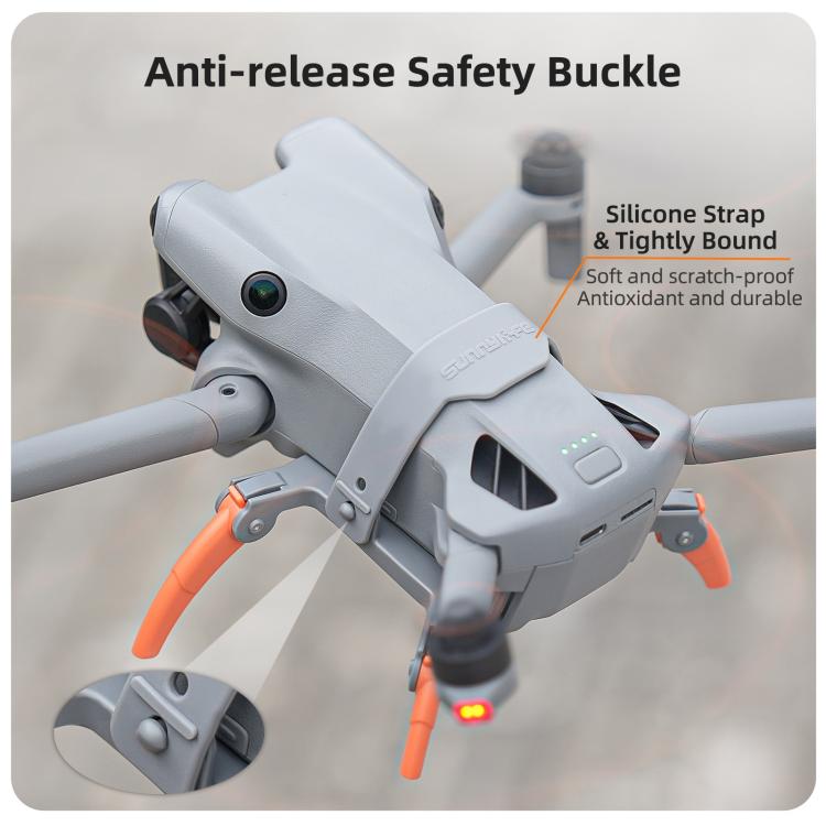 Soporte Extensiones de para tren de aterrizaje elevado Sunnylife para DJI Mini 5 Pro (gris-naranja) — imagen 9