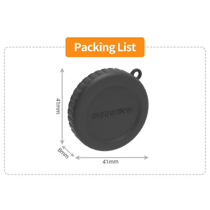 Funda protectora de silicona antiarañazos para lente de cámara Sunnylife para DJI Osmo Action 6 (negra) — imagen 10