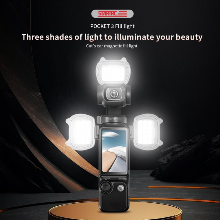 Kit de luz de relleno magnética con clip de sujeción STARTRC Cat-ears (gris) — imagen 2