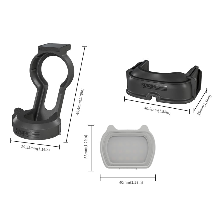 Kit de luz de relleno magnética con clip de sujeción STARTRC Cat-ears (gris) — imagen 8