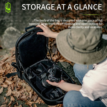 Mochila de descompresión de hombros STARTRC para drones / cámaras DSLR (negro) — imagen 3