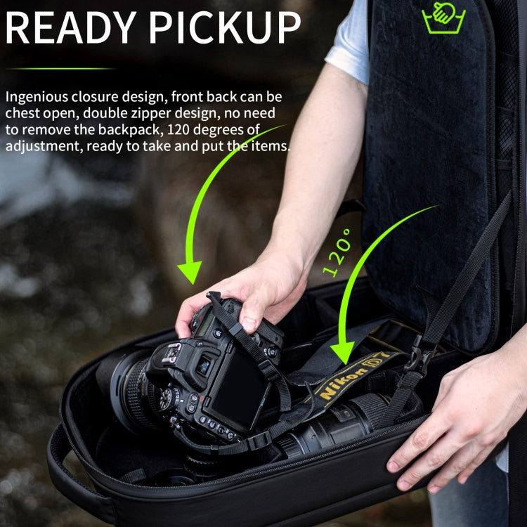 Mochila de descompresión de hombros STARTRC para drones / cámaras DSLR (negro) — imagen 5