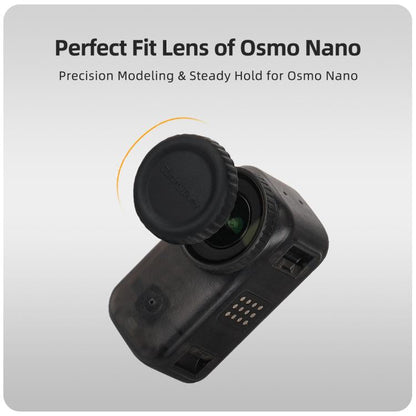 Funda protectora de silicona para lente Sunnylife, resistente a arañazos para DJI Osmo 360 (negra) — imagen 5