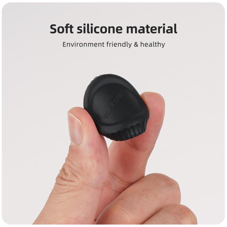 Funda protectora de silicona para lente Sunnylife, resistente a arañazos para DJI Osmo 360 (negra) — imagen 6