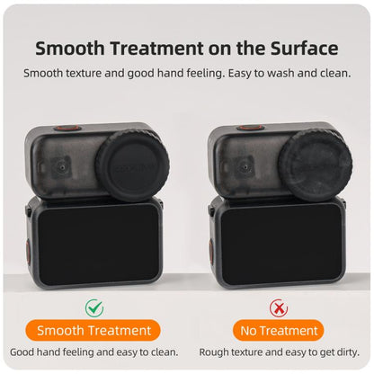 Funda protectora de silicona para lente Sunnylife, resistente a arañazos para DJI Osmo 360 (negra) — imagen 7