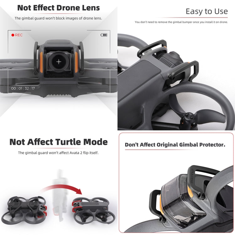 Sunnylife Gimbal Parachoques anticolisión de aluminio para DJI Avata 2 (rojo) — imagen 6
