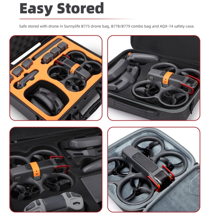 Sunnylife Gimbal Parachoques anticolisión de aluminio para DJI Avata 2 (rojo) — imagen 7