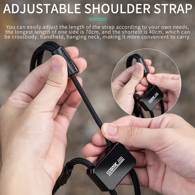 Pocket 3 STARTRC Cuerda de cordón para collar antipérdida para DJI Avata 2 (negro) — imagen 4