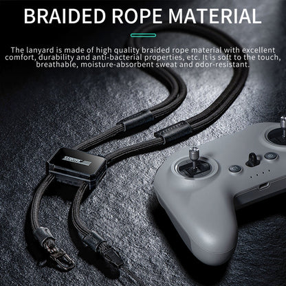 Pocket 3 STARTRC Cuerda de cordón para collar antipérdida para DJI Avata 2 (negro) — imagen 5