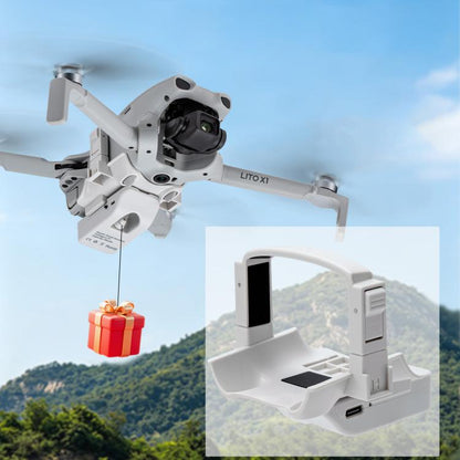 Lanzador parabólico (gris) para el sistema de lanzamiento aéreo Lito 1 / X1 STARTRC