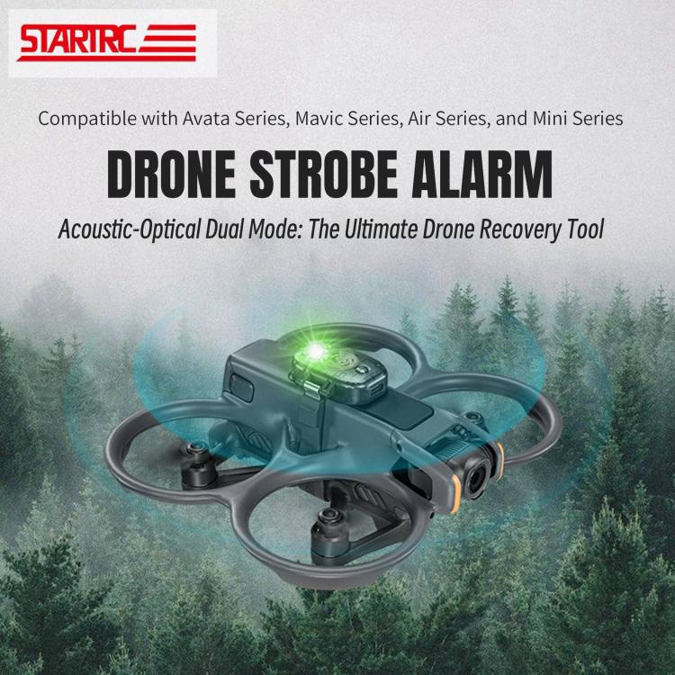 Rastreador de alarma para drones STARTRC Universal V2, Mavic, Air y Mini para DJI Avata (negro) — imagen 6