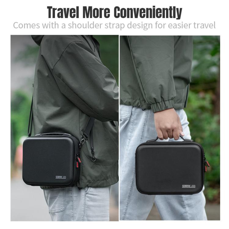 Bolsa de hombro para guardar el kit de fotografía STARTRC para DJI Osmo Action 6 (negra) — imagen 10