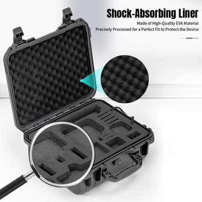 Maletín de almacenamiento de doble capa STARTRC impermeable de EVA ABS para DJI Osmo Action 6 / Osmo Action 3 (negro) para D…