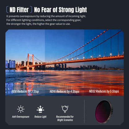 Filtro de lente para cámara STARTRC 4 en 1 CPL ND8 ND16 ND32 para DJI Osmo Action 6 — imagen 12