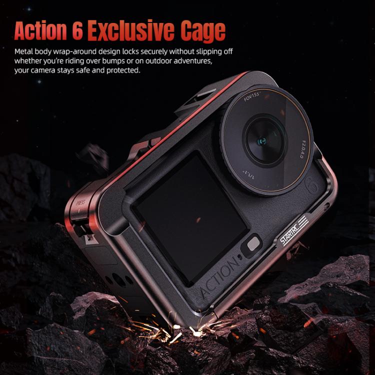 Jaula metálica STARTRC con zapata fría para DJI Osmo Action 6 (negra) — imagen 11