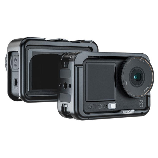 Jaula metálica STARTRC con zapata fría para DJI Osmo Action 6 (negra)