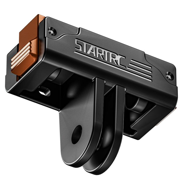 Soporte adaptador de base de liberación rápida de plástico STARTRC para DJI Osmo Action 6 (negro) — imagen 4