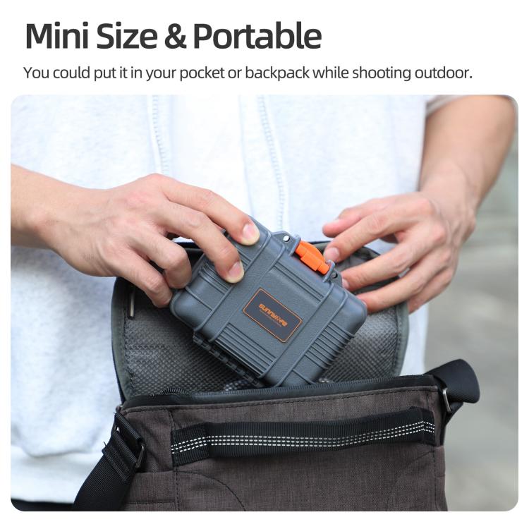 Estuche de viaje Sunnylife Mini, caja de transporte impermeable, carcasa rígida a prueba de golpes para DJI Osmo Action 6 (g…