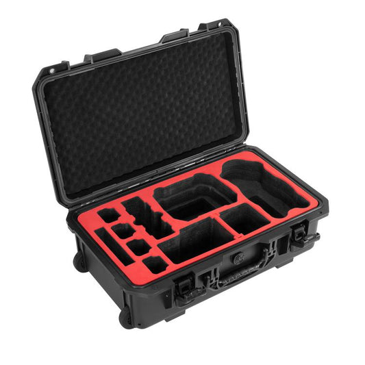 Estuche portátil impermeable y sellada con ruedas para DJI Mavic 4 Pro / Mavic 3 / Air 3 (negra) para DJI DJI Mavic 4 Pro, D…