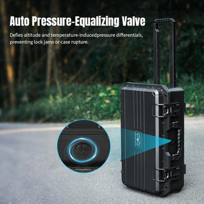 Estuche portátil impermeable y sellada con ruedas para DJI Mavic 4 Pro / Mavic 3 / Air 3 (negra) para DJI DJI Mavic 4 Pro, D…