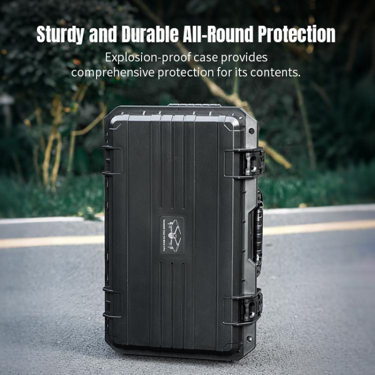 Estuche portátil impermeable y sellada con ruedas para DJI Mavic 4 Pro / Mavic 3 / Air 3 (negra) para DJI DJI Mavic 4 Pro, D…