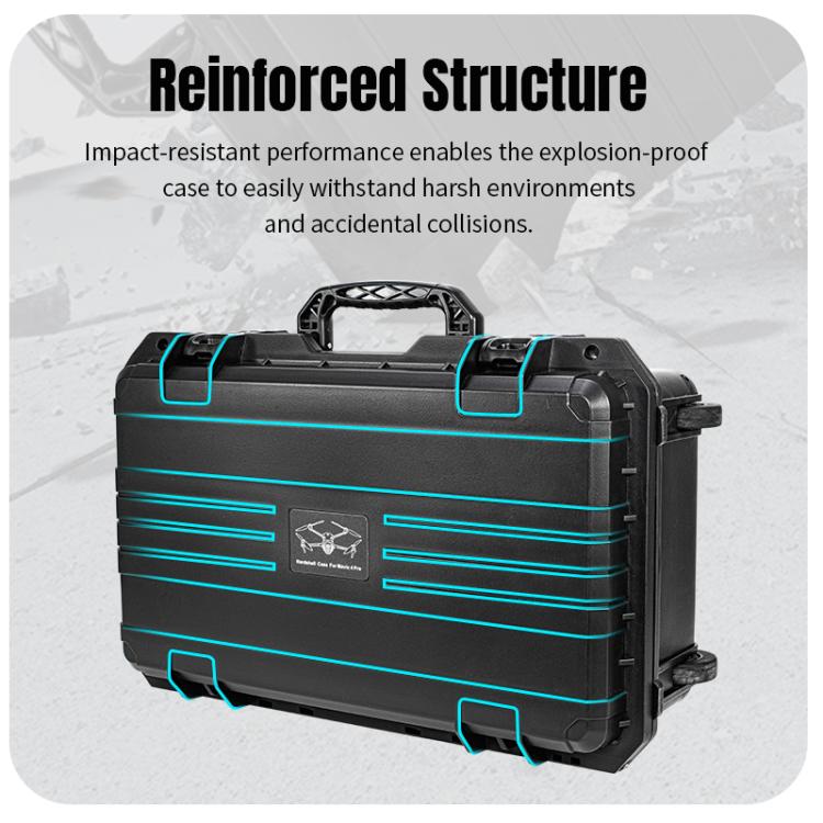 Estuche portátil impermeable y sellada con ruedas para DJI Mavic 4 Pro / Mavic 3 / Air 3 (negra) para DJI DJI Mavic 4 Pro, D…