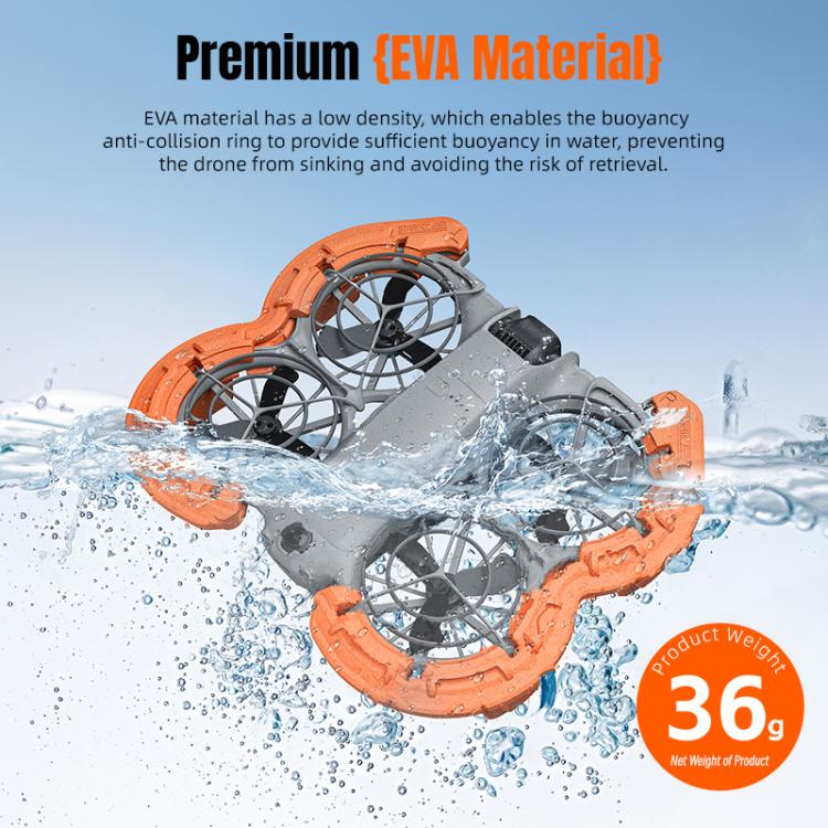 Hélice Parachoques protector de flotante antihundimiento ligero STARTRC para DJI Neo (naranja) — imagen 12