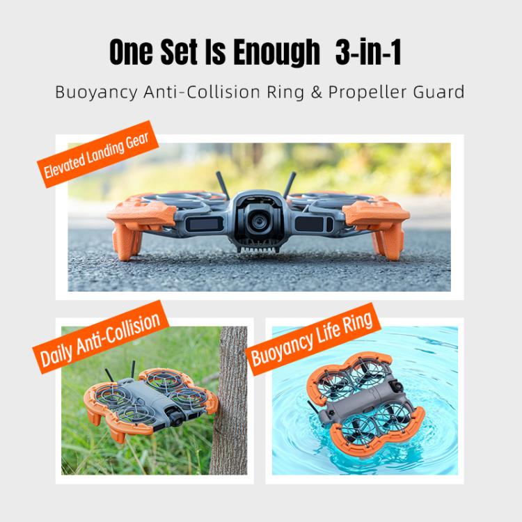 Hélice Parachoques protector de flotante antihundimiento ligero STARTRC para DJI Neo (naranja) — imagen 9