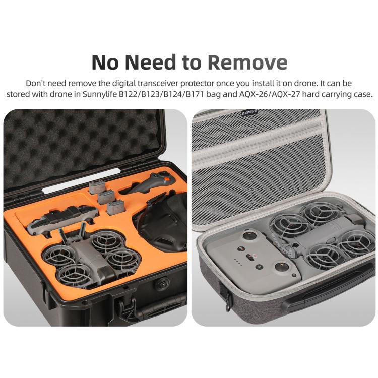 Protector de transceptor digital Sunnylife Hollow Design a prueba de golpes para DJI Neo (gris) — imagen 12