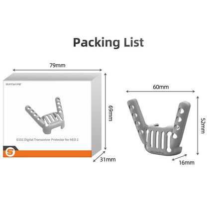 Protector de transceptor digital Sunnylife Hollow Design a prueba de golpes para DJI Neo (gris) — imagen 13