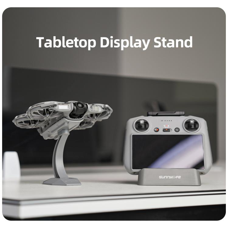 Soporte de escritorio Sunnylife, base de exhibición para drones para DJI Neo (gris oscuro) — imagen 4