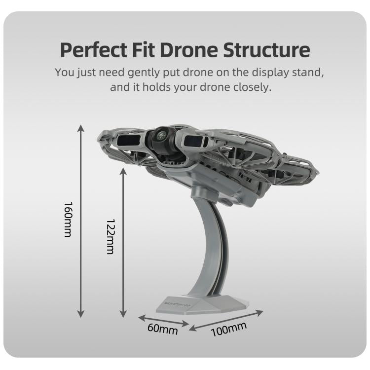 Soporte de escritorio Sunnylife, base de exhibición para drones para DJI Neo (gris oscuro) — imagen 5