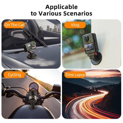 Base magnética de liberación rápida Sunnylife con inclinación ajustable de 1/4" a 180° para DJI Osmo 360 (negro) — imagen 11