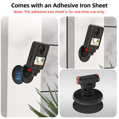 Base magnética de liberación rápida Sunnylife con inclinación ajustable de 1/4" a 180° para DJI Osmo 360 (negro) — imagen 14