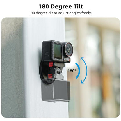 Base magnética de liberación rápida Sunnylife con inclinación ajustable de 1/4" a 180° para DJI Osmo 360 (negro) — imagen 8