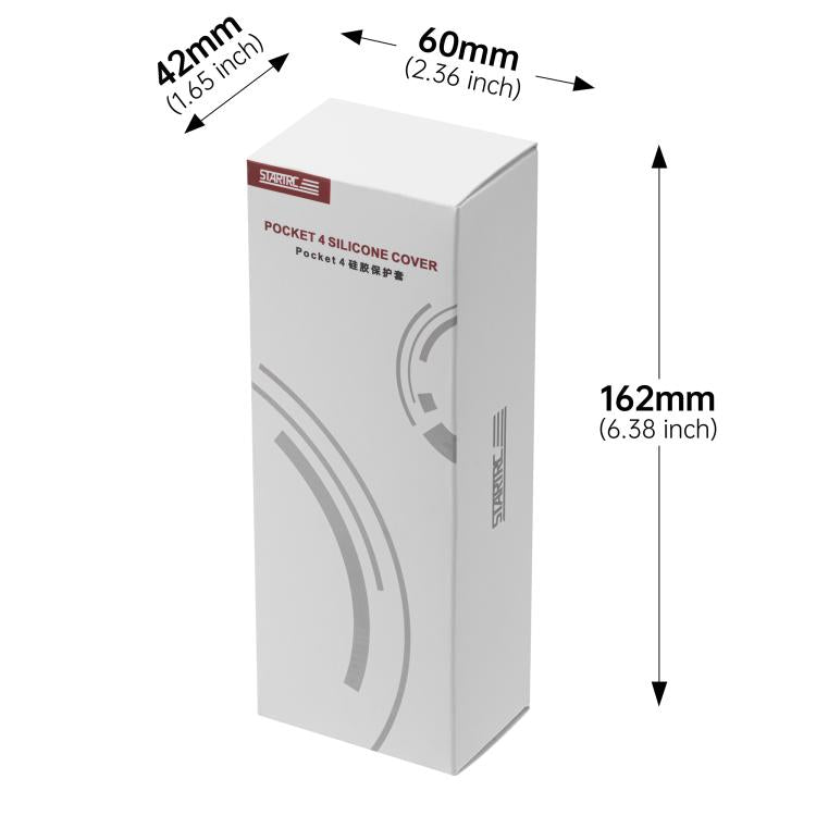 Funda de silicona para el cuerpo, el estabilizador y la lente STARTRC 2 en 1 de para DJI Osmo Pocket 4 (negra) — imagen 4