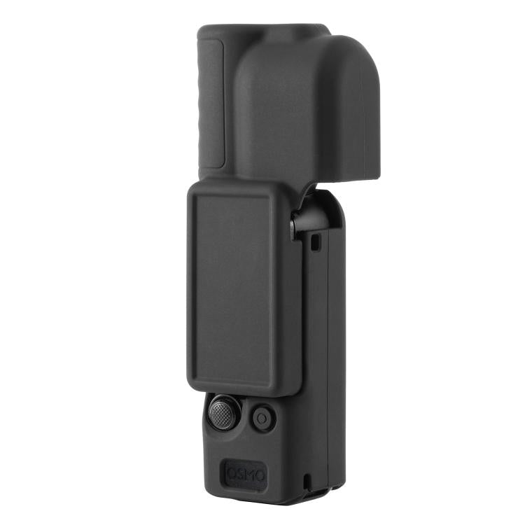 Funda de silicona para el cuerpo, el estabilizador y la lente STARTRC 2 en 1 de para DJI Osmo Pocket 4 (negra)