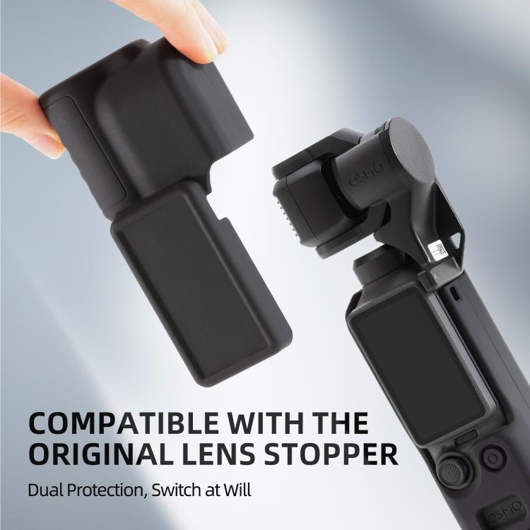 Funda de silicona para el cuerpo, el estabilizador y la lente STARTRC 2 en 1 de para DJI Osmo Pocket 4 (negra) — imagen 8
